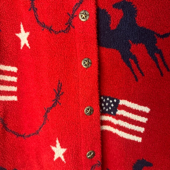 Vintage Circle T Roughrider Western Shacket Shirt Button Down Horse Cowgirl - Picture 13 of 13